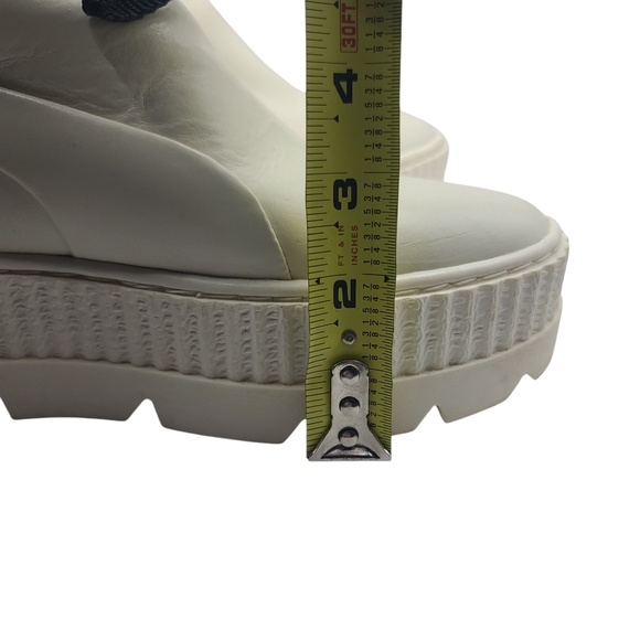 Puma 366266-02 Fenty By Rihanna Chelsea Combat  Womens Size 7 Off White Chunky - Picture 13 of 14